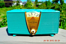 Charger l&#39;image dans la galerie, SOLD! - Dec 3, 2015 - AQUAMARINE Twin Speaker Retro Vintage 1959 Philco Model E-816-124 AM Tube Radio Totally Restored! - [product_type} - Philco - Retro Radio Farm