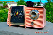 画像をギャラリービューアに読み込む, SOLD! - July 10, 2015 - POWDER PINK Mid Century Jetsons 1959 General Electric Model C-406A Tube AM Clock Radio Totally Restored! - [product_type} - General Electric - Retro Radio Farm