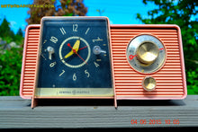 Charger l&#39;image dans la galerie, SOLD! - July 10, 2015 - POWDER PINK Mid Century Jetsons 1959 General Electric Model C-406A Tube AM Clock Radio Totally Restored! - [product_type} - General Electric - Retro Radio Farm