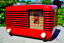 Load image into Gallery viewer, SOLD! - July 28, 2015 - LIPSTICK RED Vintage Deco Retro 1947 Philco Transitone 48-200 AM Bakelite Tube Radio Works! Wow! - [product_type} - Philco - Retro Radio Farm