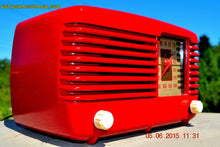 Load image into Gallery viewer, SOLD! - July 28, 2015 - LIPSTICK RED Vintage Deco Retro 1947 Philco Transitone 48-200 AM Bakelite Tube Radio Works! Wow! - [product_type} - Philco - Retro Radio Farm