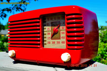 画像をギャラリービューアに読み込む, SOLD! - July 28, 2015 - LIPSTICK RED Vintage Deco Retro 1947 Philco Transitone 48-200 AM Bakelite Tube Radio Works! Wow! - [product_type} - Philco - Retro Radio Farm