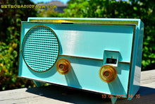 Load image into Gallery viewer, SOLD! - Aug 21, 2017 - SEA GREEN Mid Century Retro Jetsons 1959 Airline Model GEN-1722A Tube AM Radio Works! - [product_type} - Airline - Retro Radio Farm