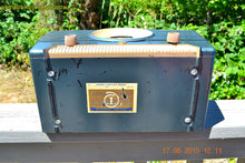 Load image into Gallery viewer, SOLD! - Aug 4, 2015 - GUNMETAL GREEN Mid Century Retro Jetsons 1954 Truetone Model D2637 Tube AM Radio Works! - [product_type} - Truetone - Retro Radio Farm