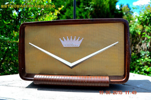 SOLD! - Aug 9, 2015 - ROCKABILLY Looking Retro Vintage Cadillac Brown Marbled Gold 1950's Truetone Western Auto D2586 AM Tube Radio WORKS! - [product_type} - Truetone - Retro Radio Farm