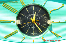 Charger l&#39;image dans la galerie, SOLD! - Nov 24, 2015 - BLUETOOTH MP3 READY - Aquamarine Retro Jetsons 1959 Westinghouse Model H671T5 Tube AM Clock Radio Totally Restored! - [product_type} - Westinghouse - Retro Radio Farm