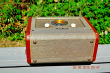 Load image into Gallery viewer, SOLD! - Aug 14, 2015 - BLUETOOTH MP3 READY - Cool Jazz Portable Retro 1951 Airline Model 25-GHM Tube AM Radio Works! - [product_type} - Airline - Retro Radio Farm