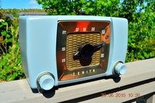 Charger l&#39;image dans la galerie, SOLD! - July 23, 2015 - BLUETOOTH MP3 READY -  Slate Grey Retro Mid Century Deco Vintage 1951 Zenith H615 AM Tube Radio Sounds Great! - [product_type} - Zenith - Retro Radio Farm