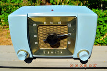 画像をギャラリービューアに読み込む, SOLD! - July 23, 2015 - BLUETOOTH MP3 READY -  Slate Grey Retro Mid Century Deco Vintage 1951 Zenith H615 AM Tube Radio Sounds Great! - [product_type} - Zenith - Retro Radio Farm