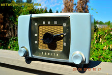 画像をギャラリービューアに読み込む, SOLD! - July 23, 2015 - BLUETOOTH MP3 READY -  Slate Grey Retro Mid Century Deco Vintage 1951 Zenith H615 AM Tube Radio Sounds Great! - [product_type} - Zenith - Retro Radio Farm