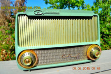 Load image into Gallery viewer, SOLD! - Mar 23, 2016 - PISTACHIO GREEN Mid Century Retro Jetsons 1955 Motorola Model A4G Custom 6 Tube AM Radio Rare! - [product_type} - Motorola - Retro Radio Farm