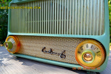 Load image into Gallery viewer, SOLD! - Mar 23, 2016 - PISTACHIO GREEN Mid Century Retro Jetsons 1955 Motorola Model A4G Custom 6 Tube AM Radio Rare! - [product_type} - Motorola - Retro Radio Farm