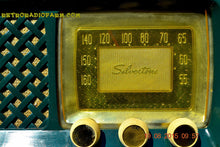 Load image into Gallery viewer, SOLD! - Dec 28, 2015 - GARDEN HOME GREEN Retro Jetsons Vintage 1955 Silvertone Model 2014 AM Tube Radio Totally Restored! - [product_type} - Silvertone - Retro Radio Farm