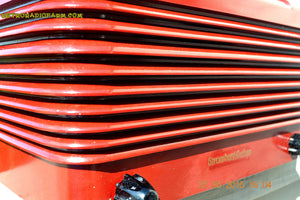 SOLD! - Feb 11, 2016 - BORDEAUX RED Art Deco Vintage Retro Industrial Age 1949 Stromberg Carlson Model 1500-H Bakelite Tube Radio Totally Restored! - [product_type} - Stromberg Carlson - Retro Radio Farm