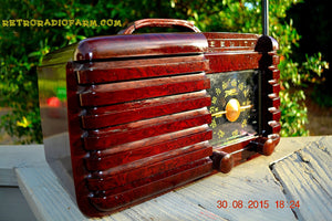 SOLD! - Sept 22, 2015 - GOLDEN AGE Art Deco WWII Era Vintage 1942 Zenith 6D612 AM Tube Radio Sounds Great! - [product_type} - Zenith - Retro Radio Farm