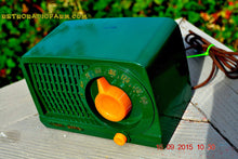 Load image into Gallery viewer, SOLD! - Feb 16, 2016 - KELLY GREEN Art Deco Rare Retro Green 1952 Stewart Warner 9160H Tube AM Radio Totally Restored! - [product_type} - Stewart Warner - Retro Radio Farm