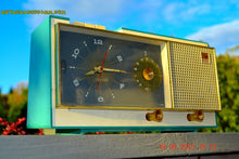 Load image into Gallery viewer, SOLD! - Aug 22, 2017 - TURQUOISE Mid Century Vintage Retro Westinghouse Model H718T5 AM Tube Radio Alarm Clock Works! - [product_type} - Westinghouse - Retro Radio Farm