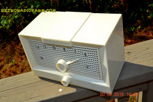 Load image into Gallery viewer, SOLD! - Dec 5, 2016 - BRITE WHITE Mid Century Retro Jetsons Vintage 1956 Packard Bell 5R1 AM Tube Radio Works! - [product_type} - Packard-Bell - Retro Radio Farm