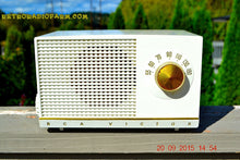 Load image into Gallery viewer, SOLD! - Dec 22, 2015 - BLUETOOTH MP3 READY - SNOW WHITE Retro Jetsons 1954 RCA Victor Model 3-X-536 Tube AM Radio Works! - [product_type} - RCA Victor - Retro Radio Farm