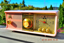 Charger l&#39;image dans la galerie, SOLD! - Oct 28, 2016 - PRINCESS PINK Retro Jetsons 1957 Motorola 57CC Tube AM Clock Radio Totally Restored! - [product_type} - Motorola - Retro Radio Farm