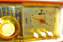 Charger l&#39;image dans la galerie, SOLD! - Oct 28, 2016 - PRINCESS PINK Retro Jetsons 1957 Motorola 57CC Tube AM Clock Radio Totally Restored! - [product_type} - Motorola - Retro Radio Farm