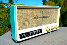 Load image into Gallery viewer, SOLD! - Dec 17, 2015 - BLUETOOTH MP3 READY - AQUAMARINE BLUE Retro Jetsons Vintage 1959 Arvin 2585 AM Tube Radio WORKS! - [product_type} - Arvin - Retro Radio Farm