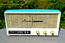 Load image into Gallery viewer, SOLD! - Dec 17, 2015 - BLUETOOTH MP3 READY - AQUAMARINE BLUE Retro Jetsons Vintage 1959 Arvin 2585 AM Tube Radio WORKS! - [product_type} - Arvin - Retro Radio Farm