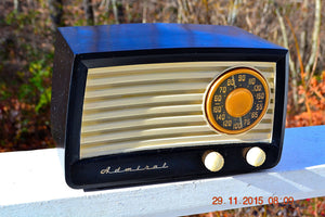 SOLD! - Jan 6, 2016 - BLUETOOTH MP3 READY - Black and Ivory Retro Vintage Black Ivory 1951 Admiral 5X13N Tube AM Radio - [product_type} - Admiral - Retro Radio Farm