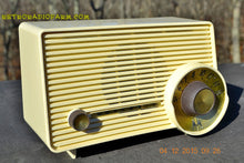 Load image into Gallery viewer, SOLD! - Jan 13, 2016 - IVORY Mocha Dragster Mid Century Retro Jetsons 1957-58 Motorola 5T22W Tube AM Radio Near Mint! - [product_type} - Motorola - Retro Radio Farm