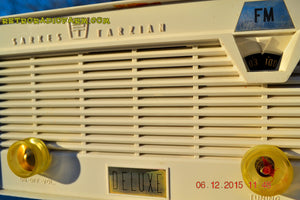 SOLD! - Jan 8, 2016 - SARKES TARZAIN Model 723-514 Rare FM Only Tube Radio Snow White Restored and Working Great! - [product_type} - Sarkes Tarzain - Retro Radio Farm