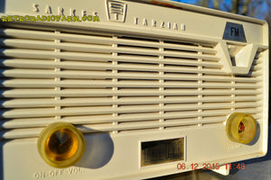 SOLD! - Jan 8, 2016 - SARKES TARZAIN Model 723-514 Rare FM Only Tube Radio Snow White Restored and Working Great! - [product_type} - Sarkes Tarzain - Retro Radio Farm