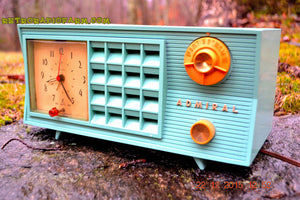 SOLD! - Dec 22, 2015 - BLUETOOTH MP3 Ready - Admiral Model 251 955 AM Tube Radio Pistachio Green Retro Jetsons Mid Century Vintage Totally Restored! - [product_type} - Admiral - Retro Radio Farm