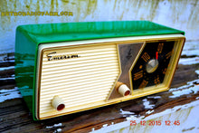 Load image into Gallery viewer, SOLD! - Dec 27, 2015 - PRISTINE EMERALD GREEN  956 Emerson Model 876B Tube AM Radio Mid Century Rare Color Sounds Great! - [product_type} - Emerson - Retro Radio Farm