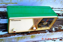 Load image into Gallery viewer, SOLD! - Dec 27, 2015 - PRISTINE EMERALD GREEN  956 Emerson Model 876B Tube AM Radio Mid Century Rare Color Sounds Great! - [product_type} - Emerson - Retro Radio Farm