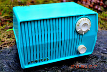 Charger l&#39;image dans la galerie, SOLD! - Feb 19, 2016 - BLUETOOTH MP3 READY - DEFINITELY TURQUOISE Mid Century Vintage 1959 Emerson Model 4L2A Tube Radio - [product_type} - Emerson - Retro Radio Farm