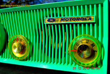 Load image into Gallery viewer, SOLD! - Jan 15, 2016 - SEA GREEN BEAUTY Retro Jetsons 1957 Motorola 57CS Tube AM Clock Radio Works! Quiet Clock! - [product_type} - Motorola - Retro Radio Farm