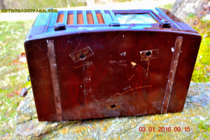 SOLD! - Feb 14, 2016 - BIG BROWN BAKELITE Art Deco Vintage Industrial Age 1948 Stromberg Carlson Model 1100 Tube Radio Totally Restored - [product_type} - Stromberg Carlson - Retro Radio Farm