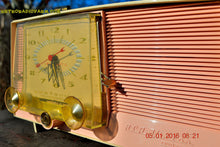 Charger l&#39;image dans la galerie, SOLD! - Feb 20, 2016 - PINK and White Retro Jetsons Vintage 1957 RCA C-4FE AM Tube Clock Radio Totally Restored! - [product_type} - RCA Victor - Retro Radio Farm