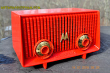 Load image into Gallery viewer, SOLD! - June 19, 2017 - Motorola 56R Bright Red 1957 AM Tube Radio Mid Century Vintage Rare! Works Great! - [product_type} - Motorola - Retro Radio Farm