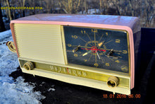 Load image into Gallery viewer, SOLD! - May 3, 2016 - BEAUTIFUL Powder Pink And White Retro Jetsons 1958 RCA Victor 9-C-71 Tube AM Clock Radio Works Great! - [product_type} - Vintage Radio - Retro Radio Farm
