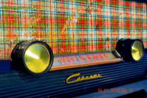 SOLD! - Mar 9, 2016 - SCOTTISH TARTAN Black Retro Vintage 1954 Capehart Model T-54 AM Tube Radio Totally Restored! - [product_type} - Capehart - Retro Radio Farm