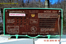 Load image into Gallery viewer, SOLD! - Aug 7, 2016 - HOLY GRAIL Turbine in SEA GREEN Mid Century Retro Jetsons 1957 Motorola 56H Tube AM Radio Works Amazing! - [product_type} - Motorola - Retro Radio Farm