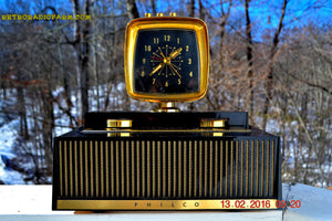 SOLD! - Feb 27, 2016 - SCIENCE FICTION FANTASY 1959 Philco Predicta Model H765-124 Tube AM Clock Radio Works! - [product_type} - Philco - Retro Radio Farm