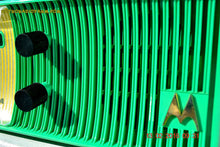Charger l&#39;image dans la galerie, SOLD! - June 20, 2018 - SEA GREEN Mid Century Retro Jetsons 1957 Motorola 56H Tube AM Radio Works! - [product_type} - Motorola - Retro Radio Farm