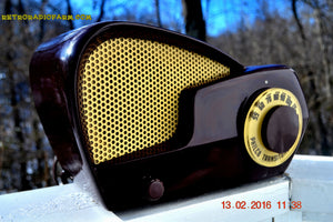 売れました！ - 2016 年 1 月 6 日 - 1949 年製 Philco 49-501 AM ベークライト チューブ ラジオが動作するように修理および復元します。おお！