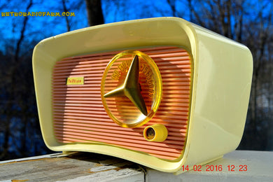 売れました！ - 2016 年 3 月 11 日 - SO JETSONS LOOKING レトロ ヴィンテージ ピンクとブラック 1959 Travler T-204 AM 真空管ラジオ とてもかわいいです。