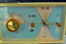 Load image into Gallery viewer, SOLD! - Feb 17, 2016 - BABY BLUE Vintage Antique Mid Century 1961 Arvin Model 5594 Tube AM Clock Radio Restored and Very Rare and Near Mint!! - [product_type} - Arvin - Retro Radio Farm