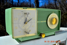 Load image into Gallery viewer, SOLD! - May 4, 2016 - BLUETOOTH MP3 READY - Mint Green 1958 Retro Vintage Jetsons GE General Electric Tube AM Radio Model C435 Radio Works!! - [product_type} - General Electric - Retro Radio Farm