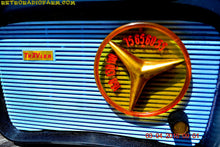 Load image into Gallery viewer, SOLD! - Apr 4, 2016 - BLUETOOTH MP3 READY - SO JETSONS LOOKING Retro Vintage AQUA and BLACK 1959 Travler T-204 AM Tube Radio WORKS! - [product_type} - Travler - Retro Radio Farm