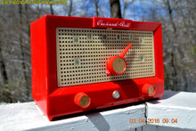 Charger l&#39;image dans la galerie, SOLD! - Feb 8, 2017 - CHERRY Red Retro Jetsons Vintage 1956 Packard Bell 5R3 AM Tube Radio Works Great! - [product_type} - Packard-Bell - Retro Radio Farm